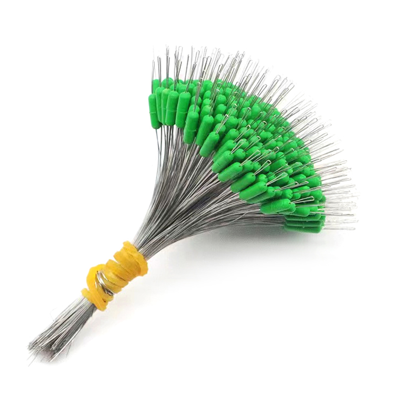 Fishing Equipment Deals - ขายส่ง 300 ชิ้น/แพ็ค ตัวหยุดสายเบ็ดรูปไข่ สีดำ ทำจากซิลิโคน