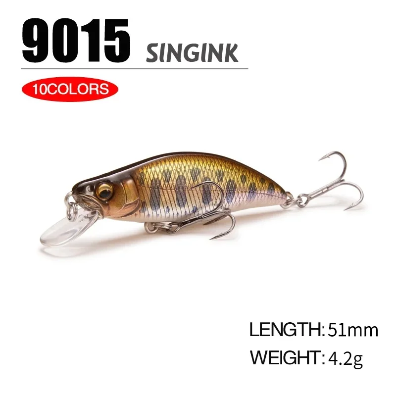Fishing Equipment Japan - เหยื่อปลอมแบบแข็งสำหรับปลาเทราท์ปลาเทราท์ปลากะพง1ชิ้นดีไซน์แบบญี่ปุ่นเหยื่อปลาซิวจม4.2กรัมที่ตกปลา