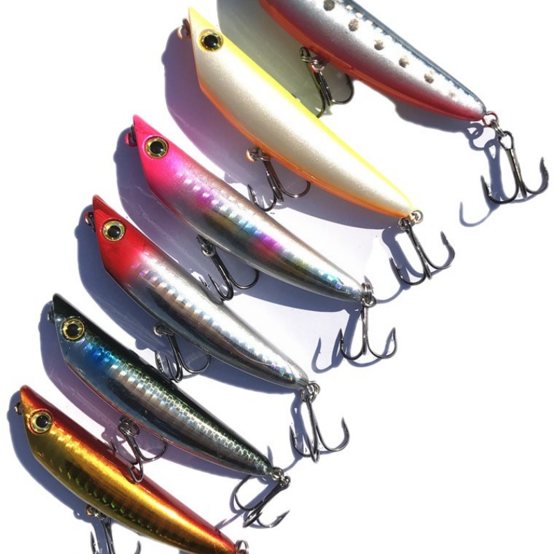 Fishing Equipment Deals - เหยื่อตกปลาทรงดินสอเหยื่อล่อสุนัขซิกแซกชนิดแข็ง9กรัม/9ซม. ตะขอเสียงแหลม1ชิ้นขาย