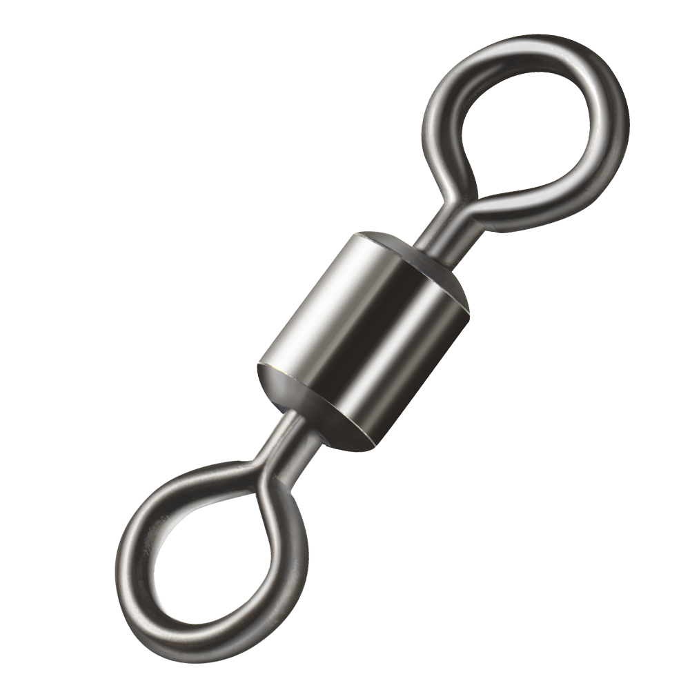 Fishing Equipment Wholesale - 100pcs แบริ่งหมุนตกปลาสแตนเลสปลาคาร์พอุปกรณ์ตกปลา Snap Fishhook Lure Solid