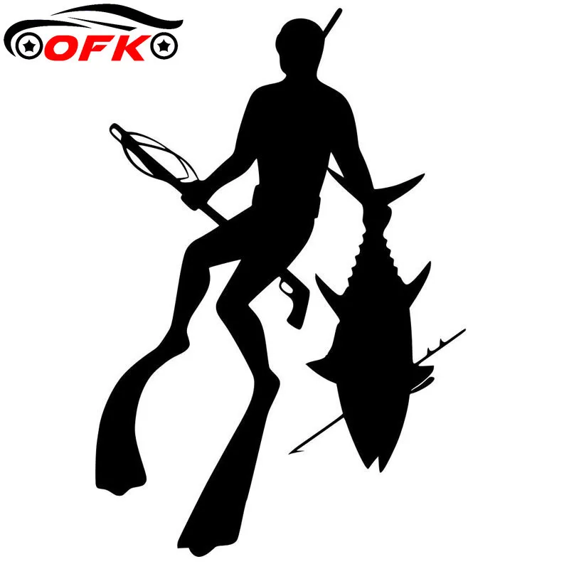 Fishing Equipment For Beginners - รถสติ๊กเกอร์ตกแต่งสติ๊กเกอร์รถจักรยานยนต์หอกตกปลาดําน้ําอุปกรณ์ตกแต่งสร้างสรรค์ครีมกันแดดกันน้ําพีวีซี, 17เซนติเมตร* 11เซนติเมตร