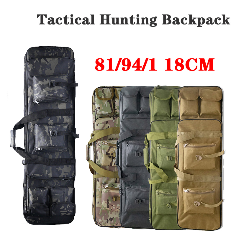 Fishing Equipment Bag - กระเป๋าใส่ปืนล่าสัตว์แบบยุทธวิธี กระเป๋าหิ้วปืนยาวสำหรับใช้งานกลางแจ้ง กระเป๋าใส่อุปกรณ์ตกปลาแบบป้องกัน มีหลายขนาด 81 ซม.