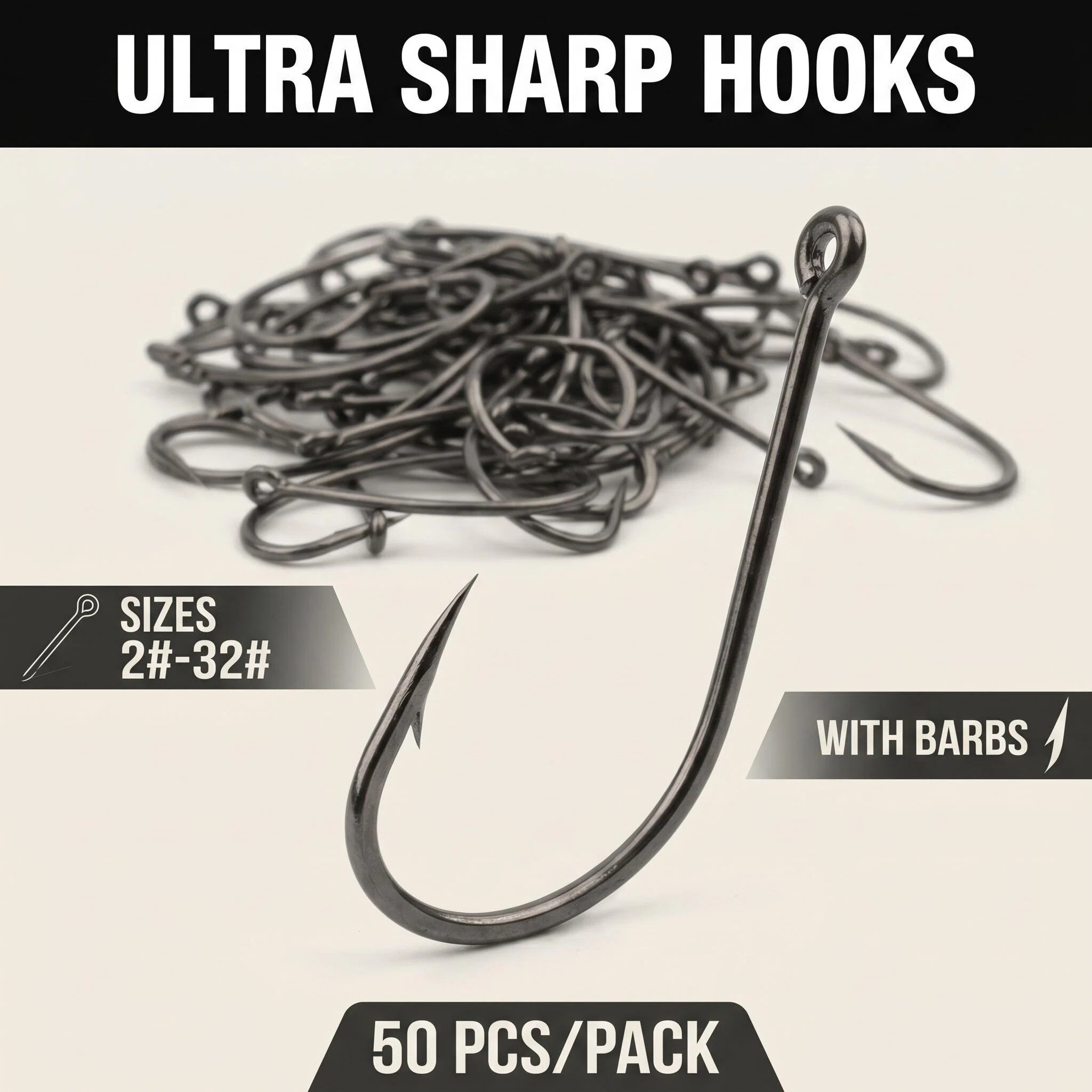 ลดราคาพิเศษ 50 ชิ้น ตะขอเบ็ดวง - Fishing Equipment Market บทวิจารณ์และราคา