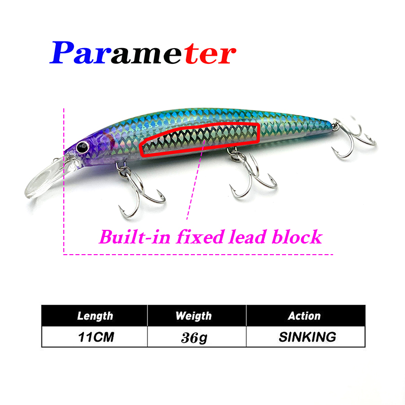 เหยื่อตกปลา Testar 110 มม. 36  - Fishing Equipment Japan บทวิจารณ์และราคา