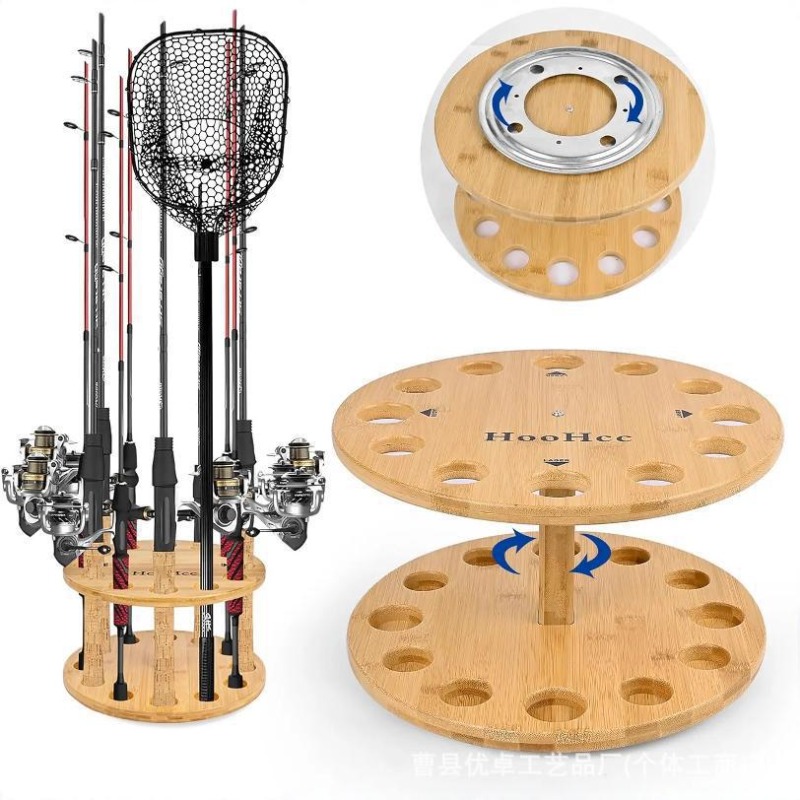 ชั้นวางคันเบ็ดตกปลาไม้เนื้อแข็ - Fishing Equipment Holder บทวิจารณ์และราคา