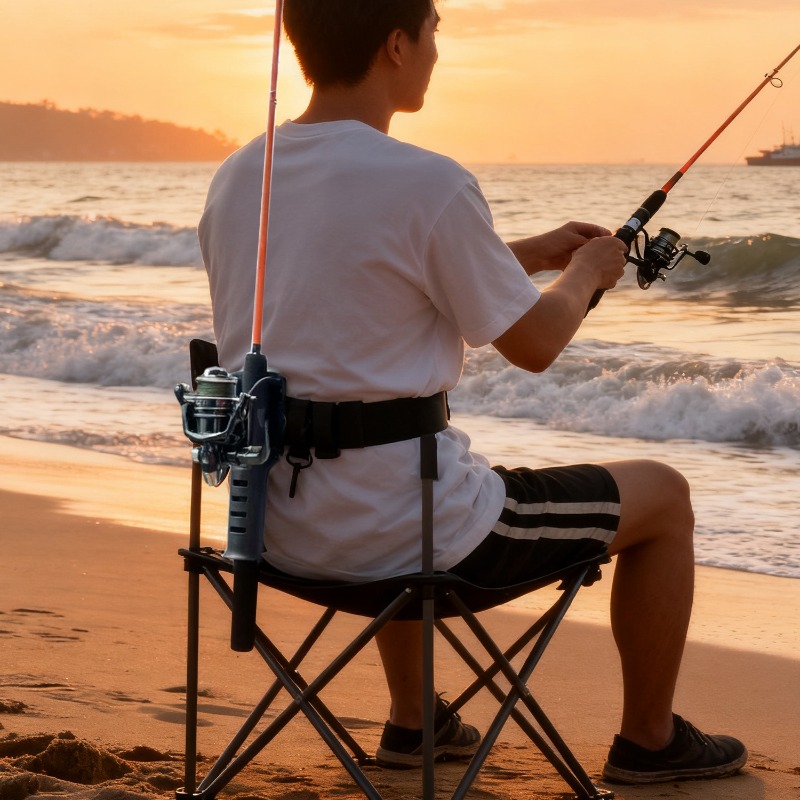 เข็มขัดยึดคันเบ็ดตกปลาแบบใช้ซ้ - Surf Fishing Equipment บทวิจารณ์และราคา