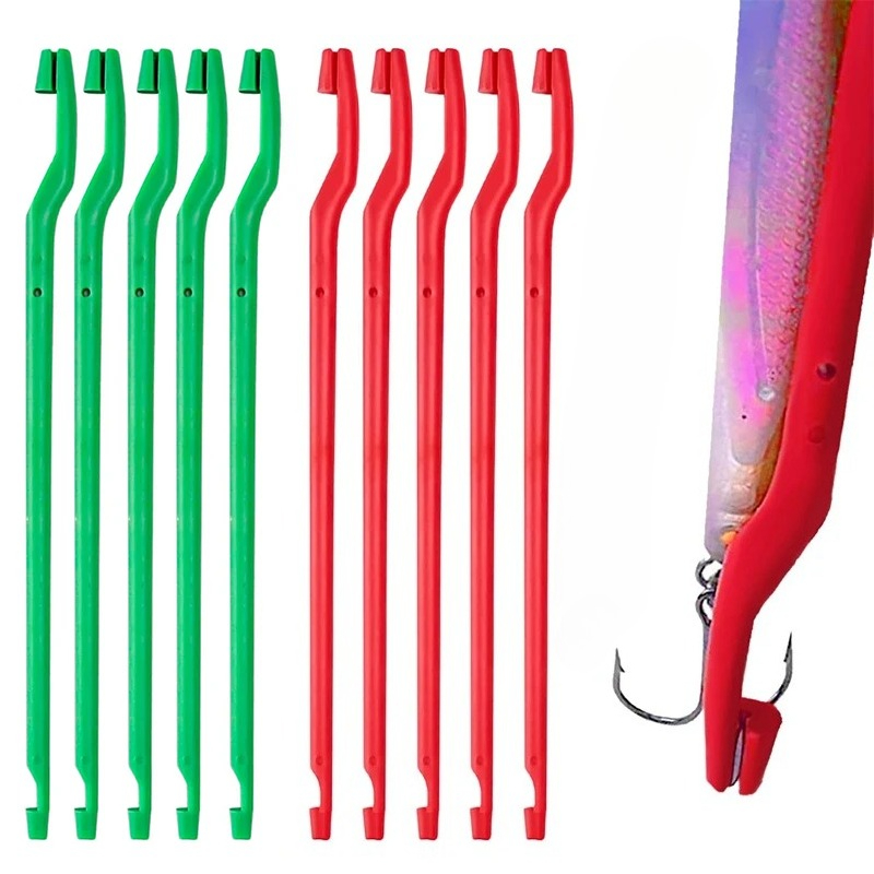 แท่งดึงตะขอเบ็ดตกปลา 5 ชิ้น ป้ - Bass Fishing Lure บทวิจารณ์และราคา