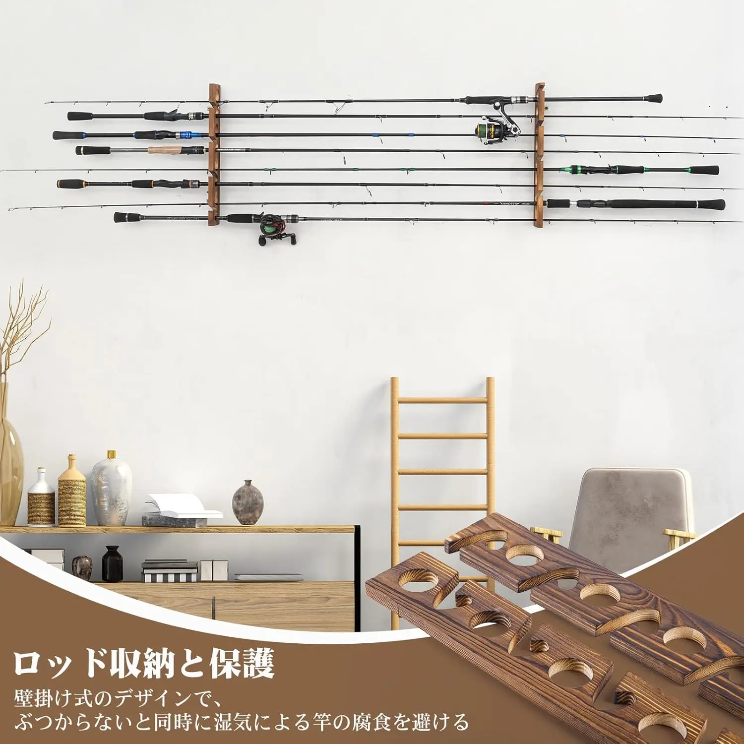ที่แขวนคันเบ็ดตกปลา Goture แบบ - Fishing Equipment Holder บทวิจารณ์และราคา