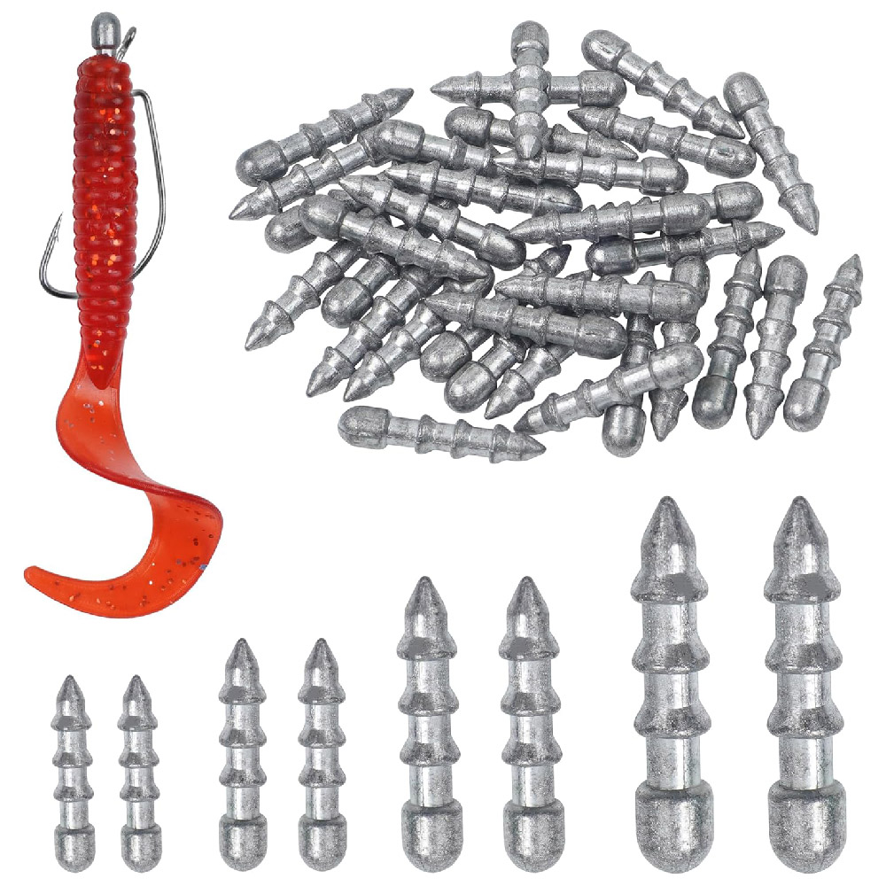 20pcs น้ําหนักเล็บ sinkers หนอ - Bass Fishing Lure บทวิจารณ์และราคา