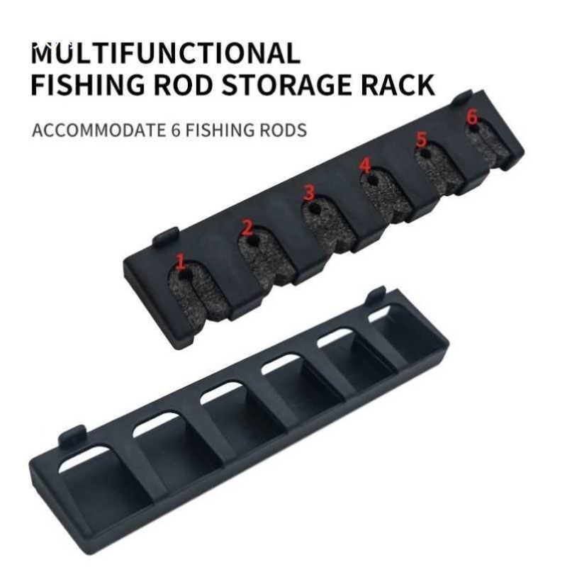 ที่วางคันเบ็ดตกปลาพร้อมชั้นวาง - Fishing Equipment Holder บทวิจารณ์และราคา