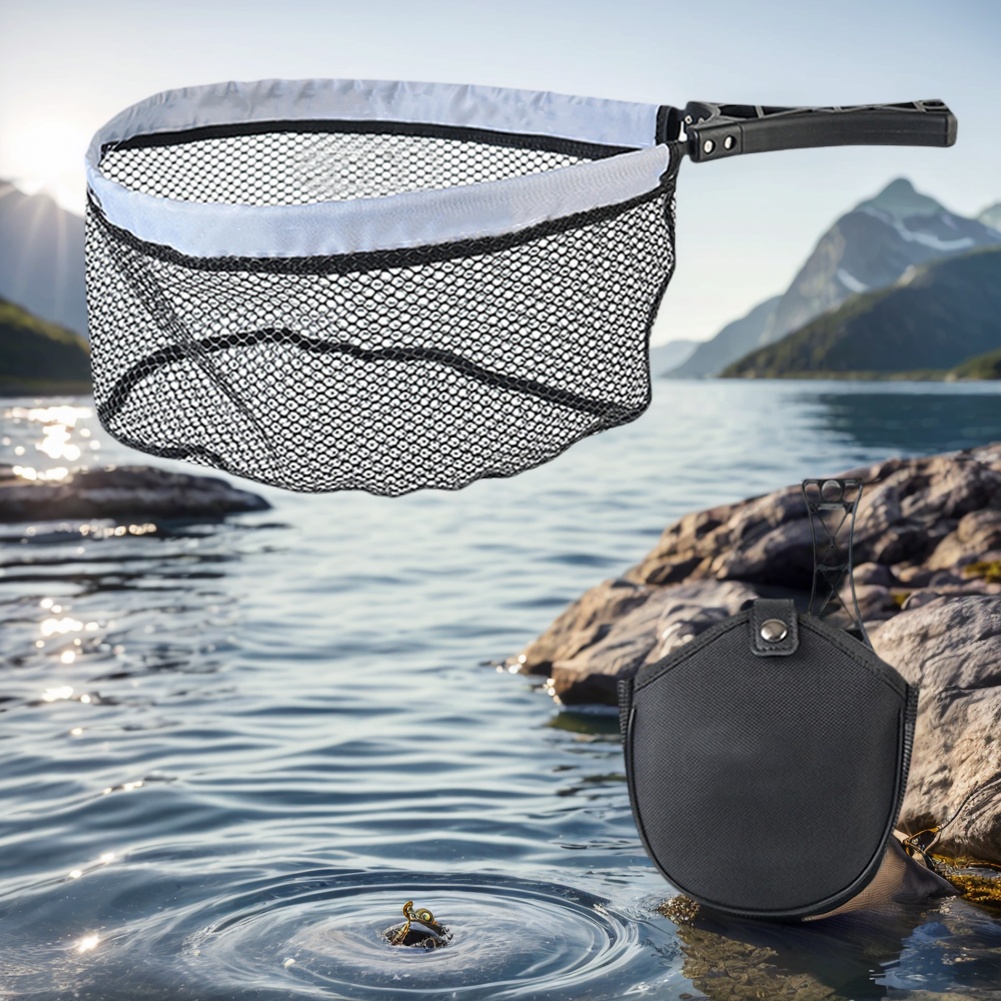 ตาข่ายดักปลาแบบพับได้พร้อมด้าม - Fishing Equipment Bag บทวิจารณ์และราคา
