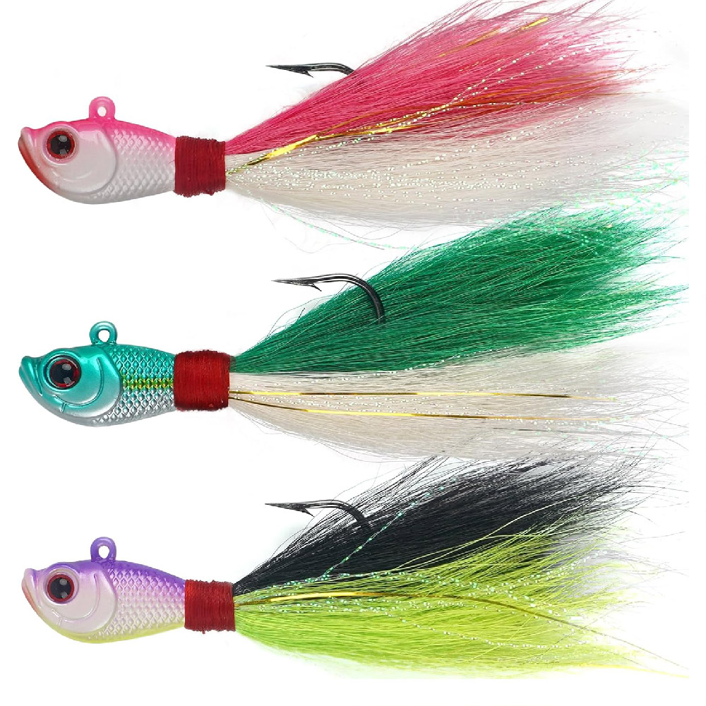 เหยื่อปลอมแบบ Bucktail Jigs 3  - Surf Fishing Equipment บทวิจารณ์และราคา
