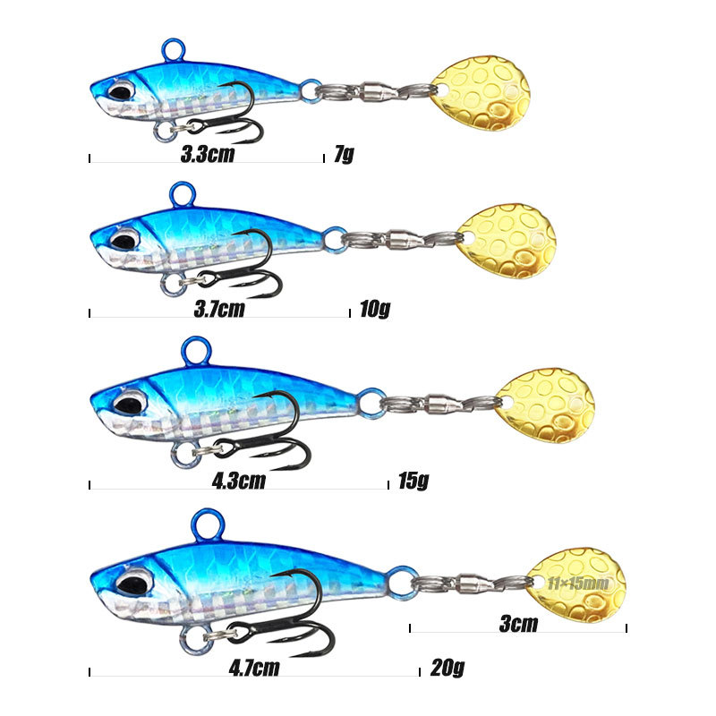 เหยื่อตกปลาแบบใบ3D 7/10/15/20g - Fishing Equipment Deals บทวิจารณ์และราคา